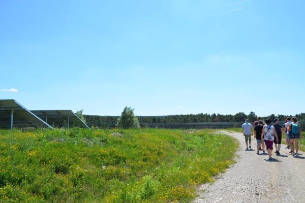 Führung für die Studierenden der Technischen Hochschule Nürnberg am Solarpark Uttenreuth 2019